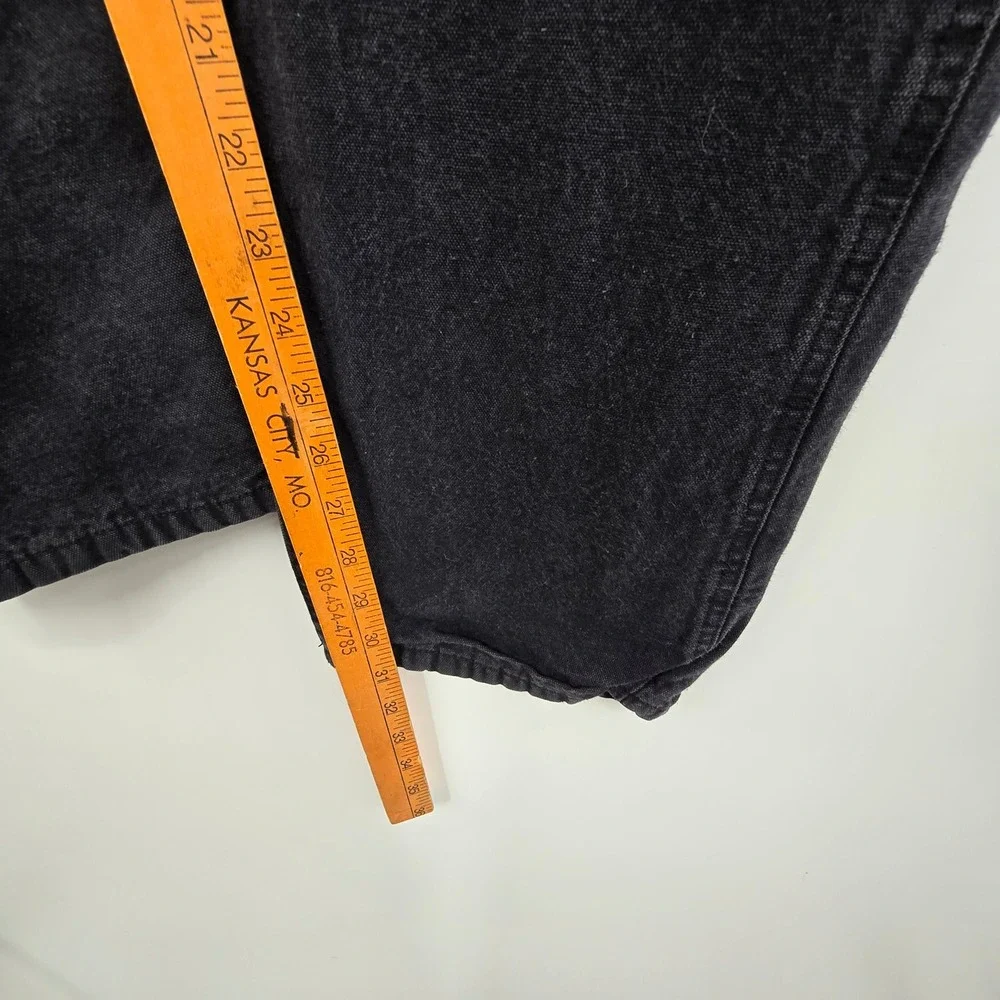 Todd Snyder Double Knee Pants Men 33x32 Black Flannel Lined Carpenter Workwear
